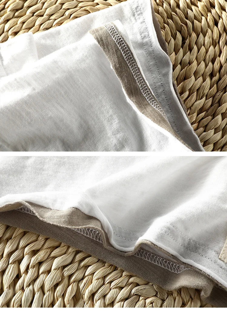 Summer Men's Bamboo Cotton Short Sleeve T-Shirt | Casual Comfort