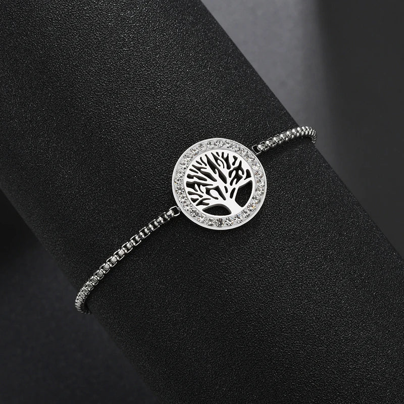 Adjustable Heart Crystal Bracelets for Women | Elegant Gift