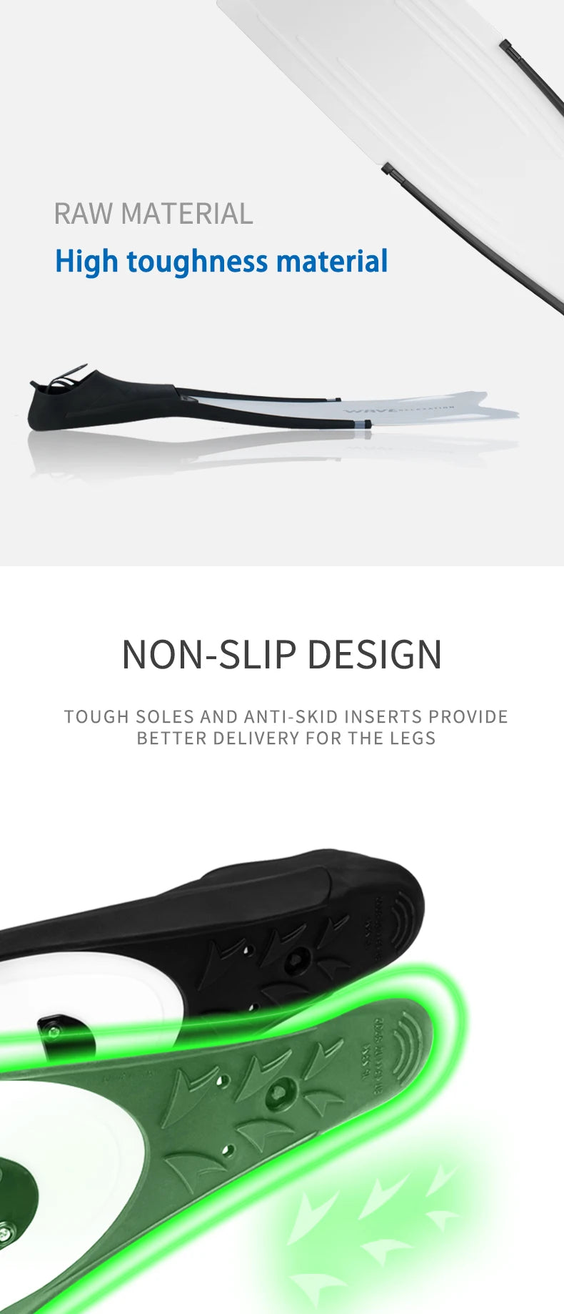 Professional Freediving Fins for Spearfishing & Water Sports