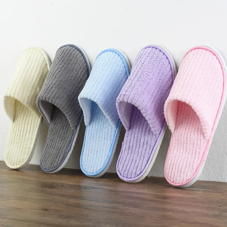 Comfortable Disposable Cotton Slippers | Hotel & Home Use