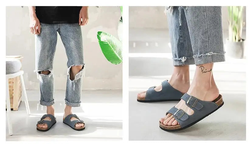 Summer Women's Casual Cork Slippers | Stylish Outdoor Slides