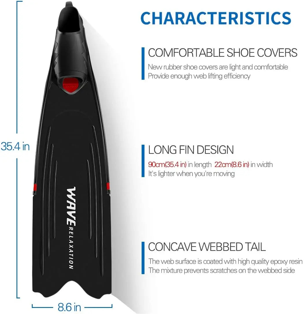 Professional Freediving Fins for Spearfishing & Water Sports