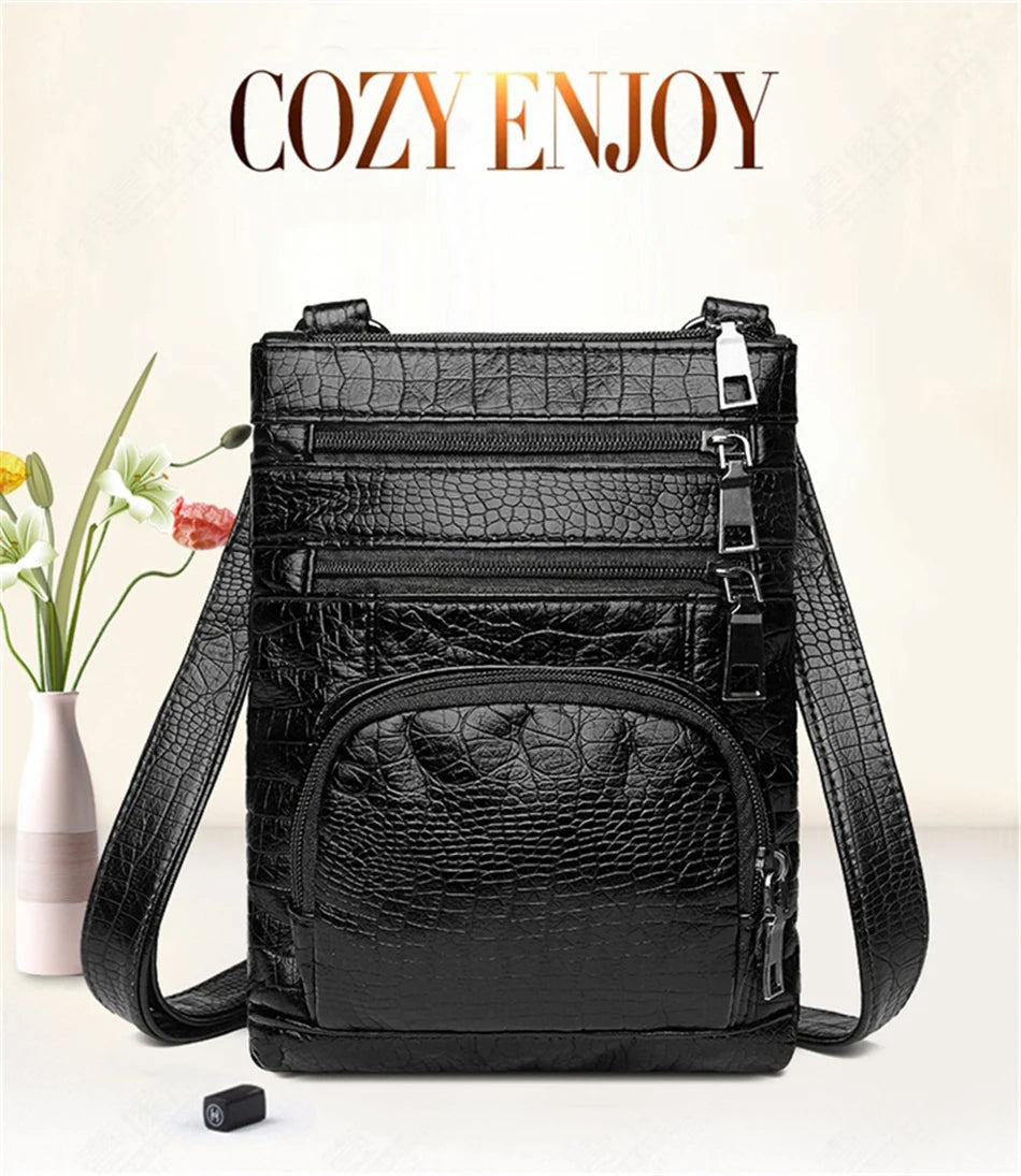 Bolso Bandolera con Múltiples Bolsillos para Mujer | Moderno y Versátil