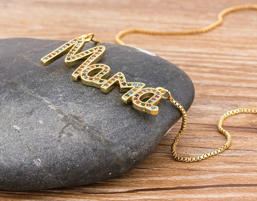 Elegant Customizable Letter Name Pendant Necklace for Women