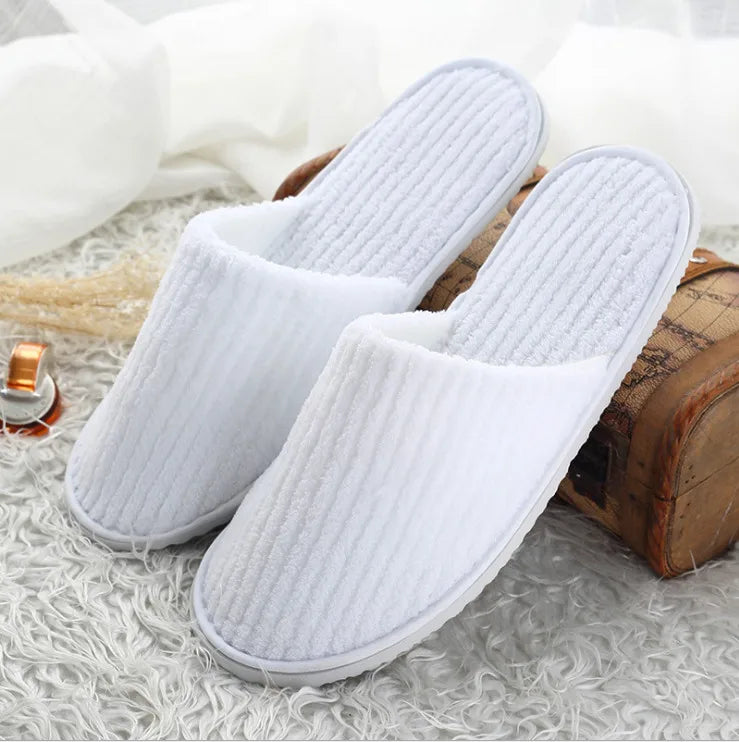 Comfortable Disposable Cotton Slippers | Hotel & Home Use