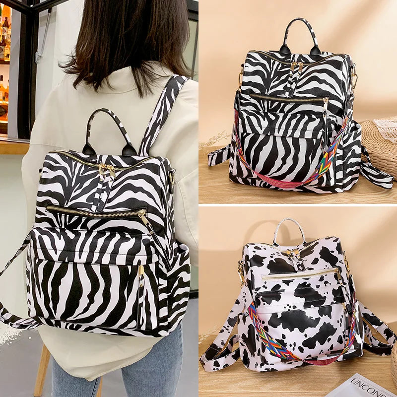 Stylish PU Leather Large Backpack | Women's Vintage Travel Rucksack