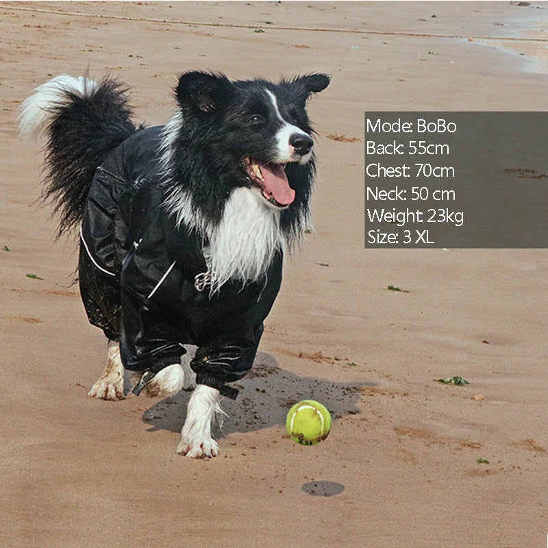 Waterproof Dog Outdoor Jacket | Winter Warm Reflective Raincoat