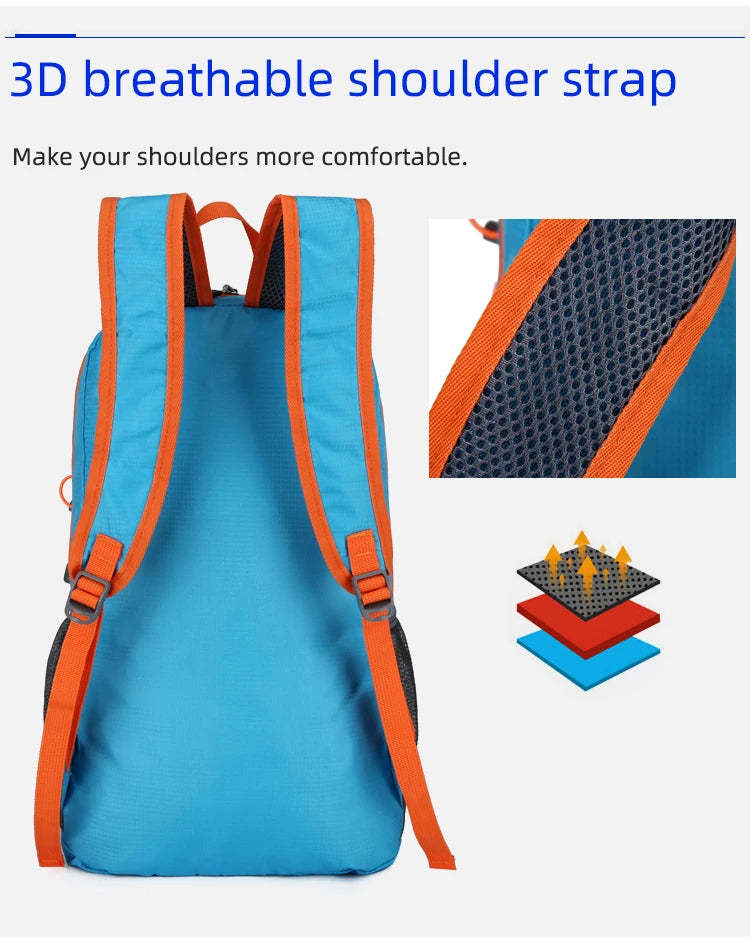 22L Ultralight Portable Foldable Backpack for Outdoor Adventures