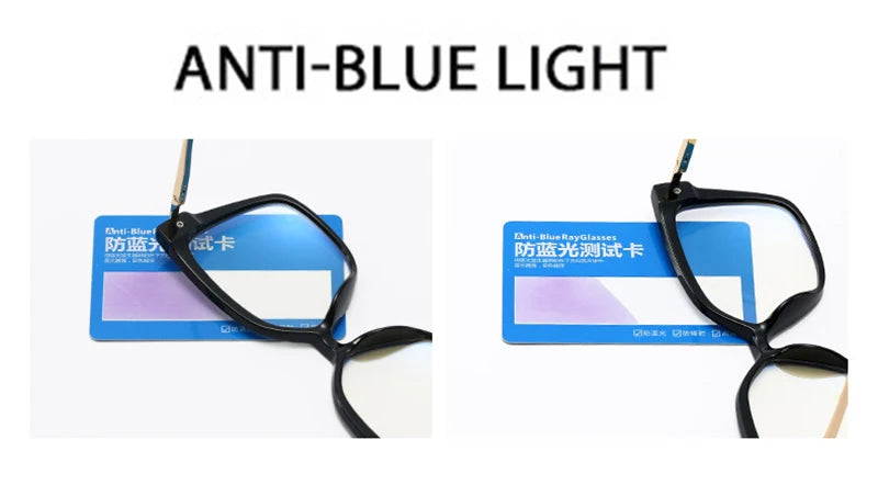 Stylish Retro Square Glasses Frame | Anti-Blue Light Protection