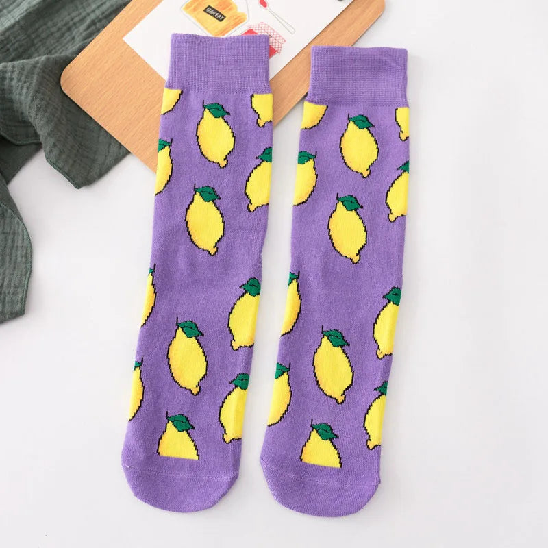 Calcetines Divertidos de Dibujos Animados de Comida para Hombre | Diseños de Aguacate y Hamburguesa