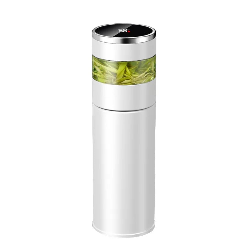 Smart LED Display Vacuum Tea Cup | Insulated Stainless Steel Bottle