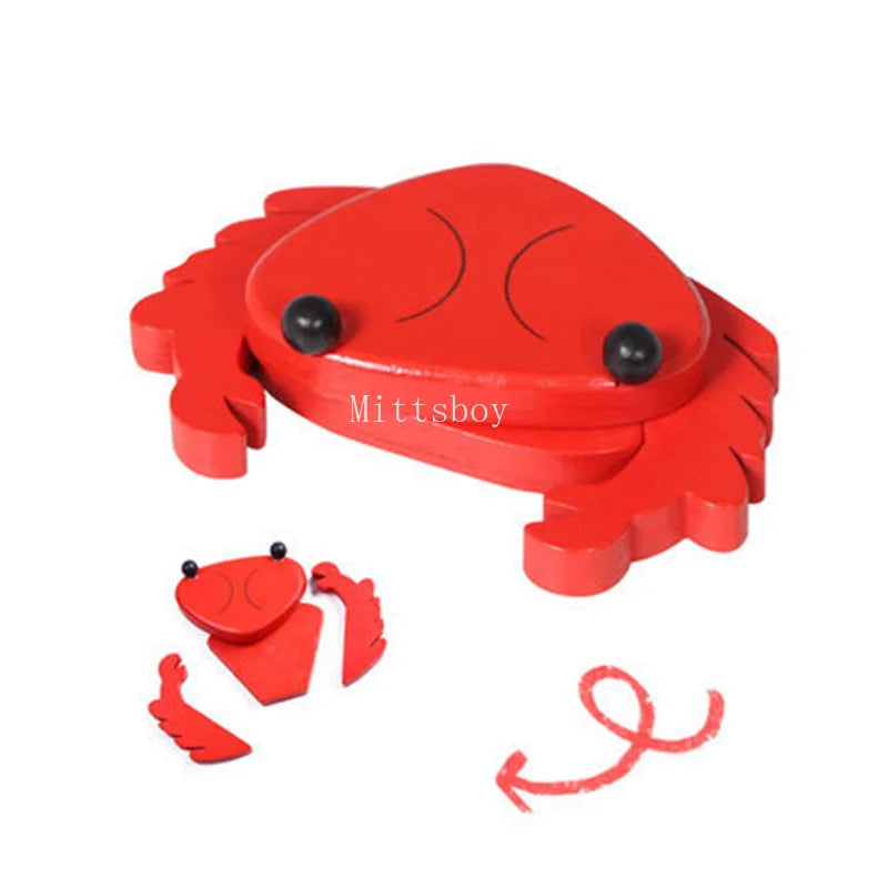 Montessori Simulation Animal Magnetic Play House Toy for Kids