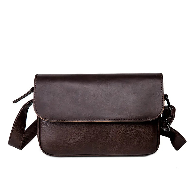Stylish Crossbody Messenger Bag for Men | PU Leather Shoulder Satchel