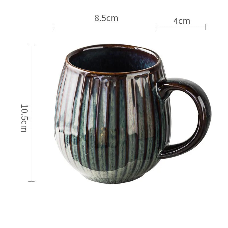 Large Capacity Retro Ceramic Mug | Hand Warmer Coffee Cup