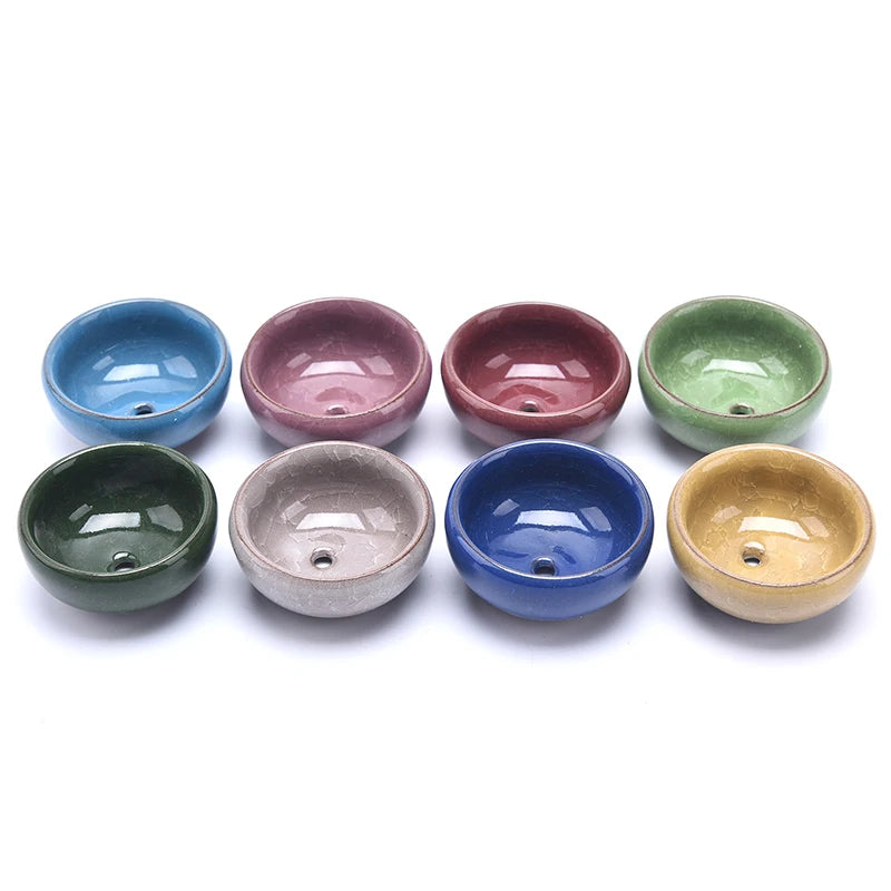 Cute Ice-Crack Glaze Flower Ceramic Succulent Planter Mini Pot