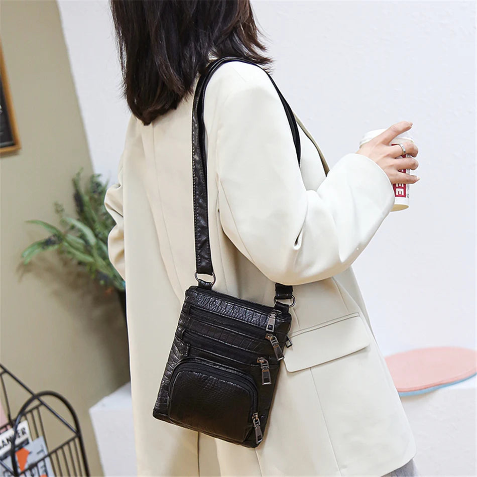 Bolso Bandolera con Múltiples Bolsillos para Mujer | Moderno y Versátil