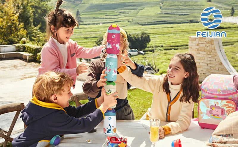 Vacuum Water Bottle for Children | BPA Free, Healthy Straw Design