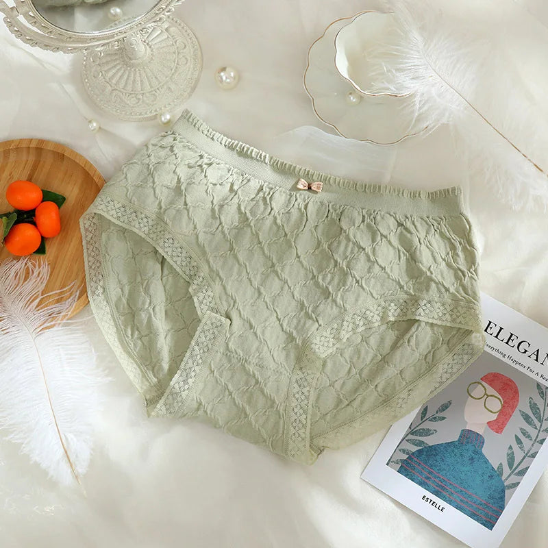 Plus Size Women's Lace Briefs | Summer Antibacterial Panties