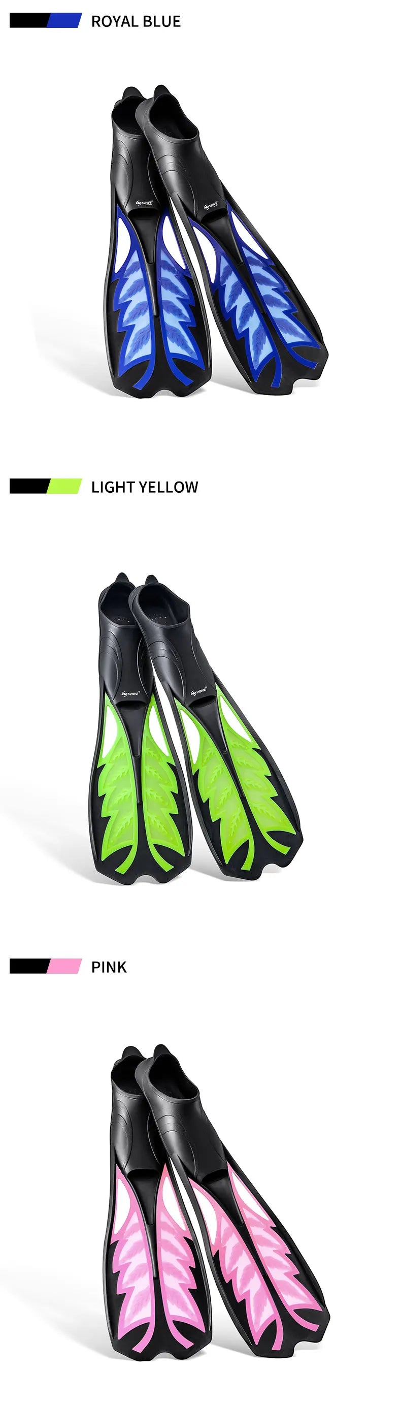 Foliated Adult Diving Flippers | Swim Fins for Snorkeling & Swimming
