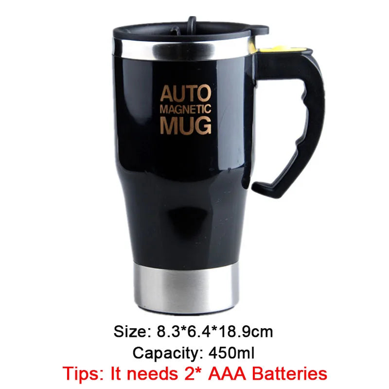 Taza eléctrica autoagitadora | Mezclador inteligente para café y leche