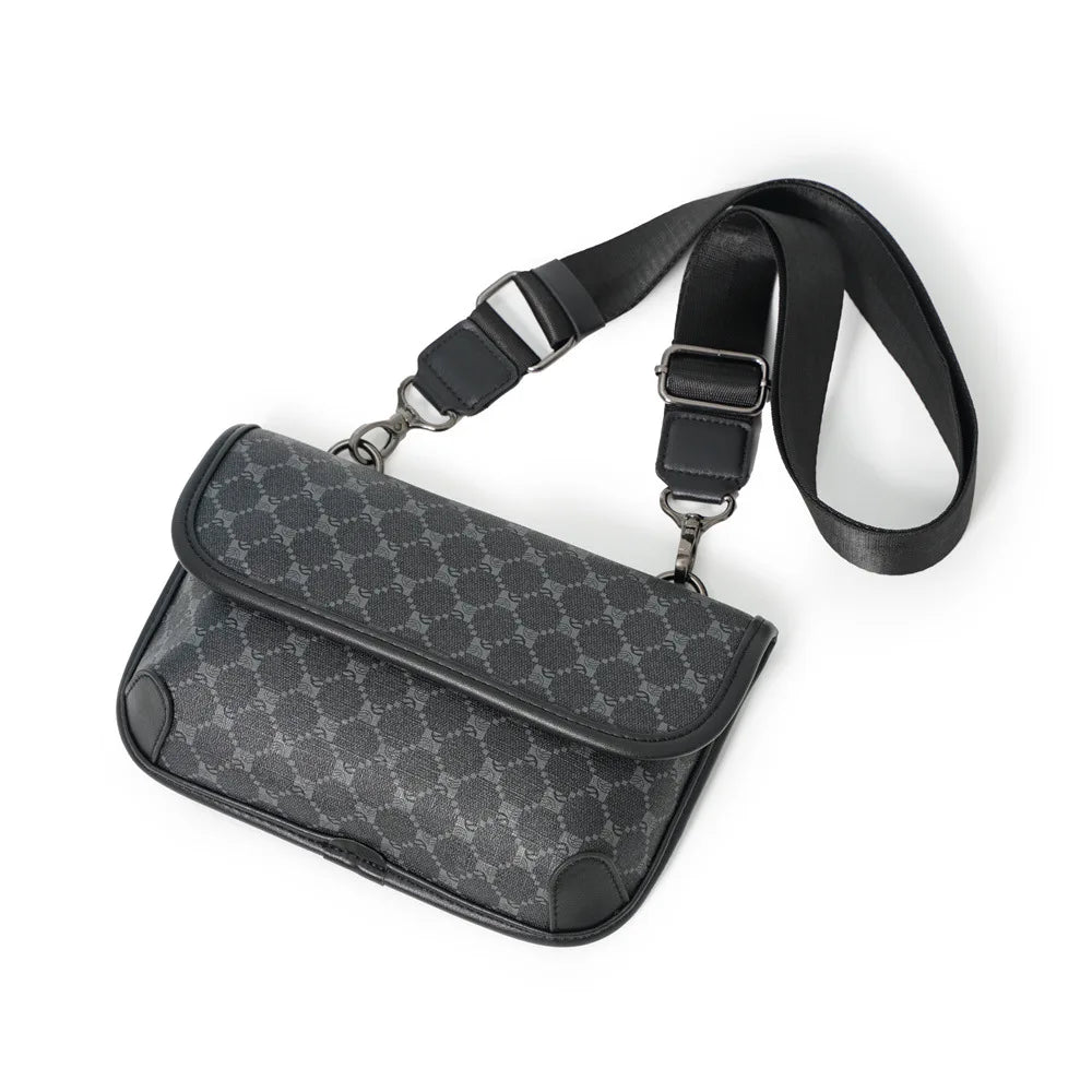 Stylish Men's PU Leather Crossbody Bag | Versatile Fashion Accessory