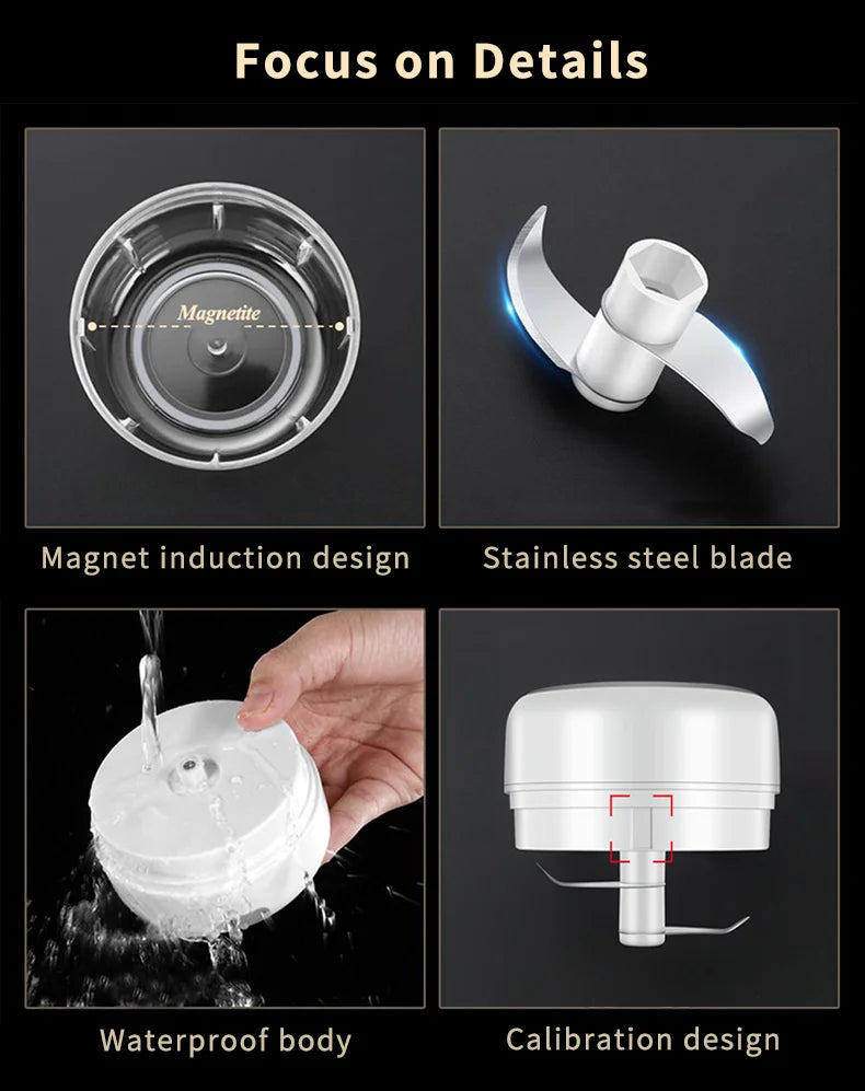 Mini Electric Meat Grinder & Garlic Crusher | Kitchen Essential