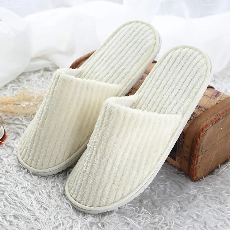 Comfortable Disposable Cotton Slippers | Hotel & Home Use