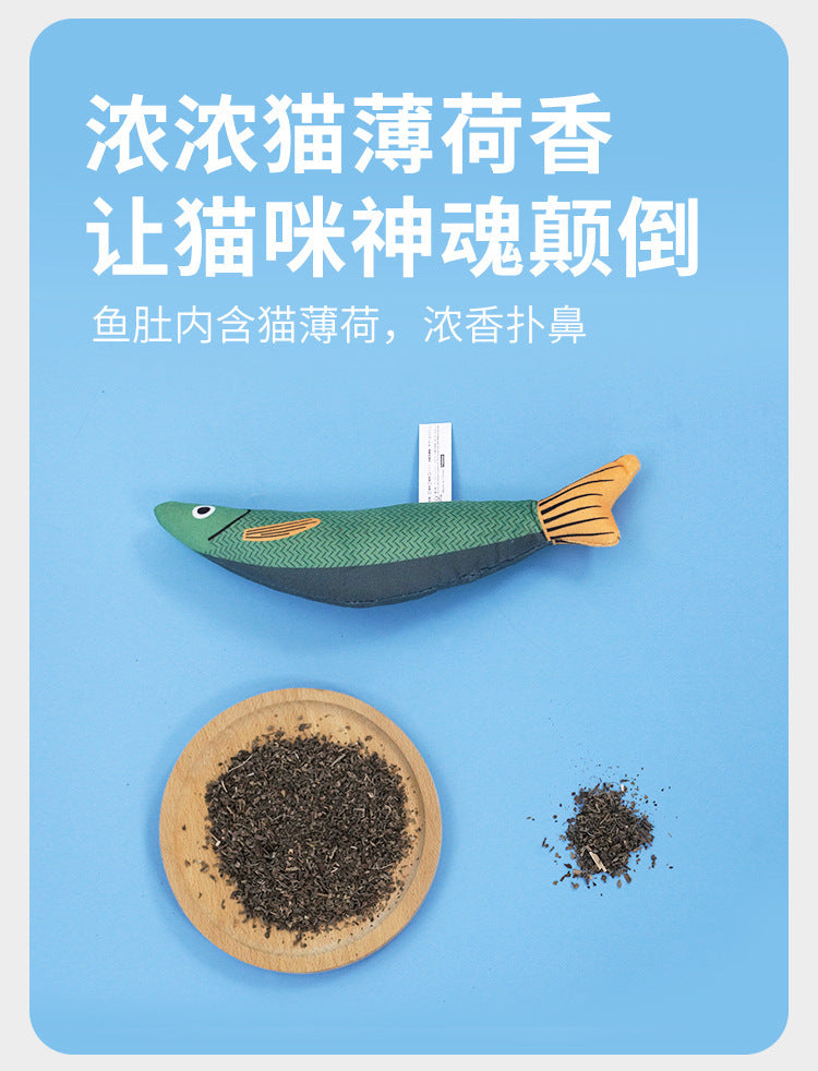 Interactive Cat Toy Fish | Teasing Mint Chew-Resistant Fun