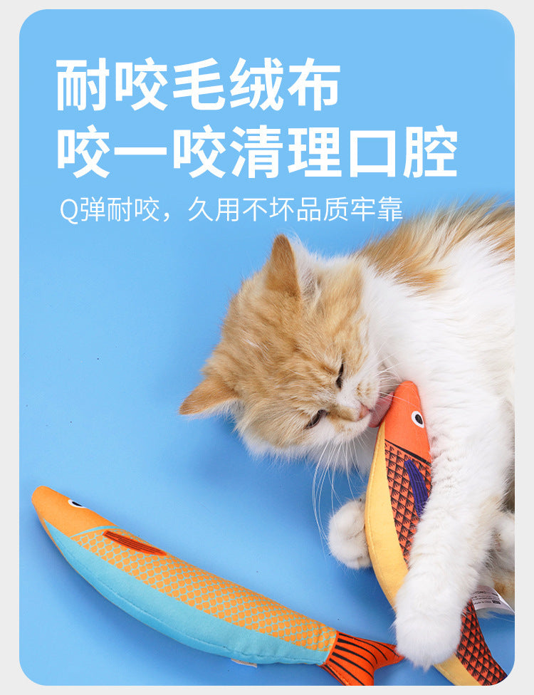 Interactive Cat Toy Fish | Teasing Mint Chew-Resistant Fun