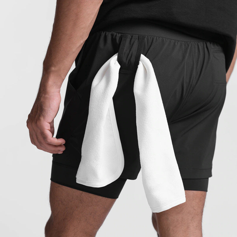 Men's 2-in-1 Running Shorts | Breathable Double Layer Fitness Gear