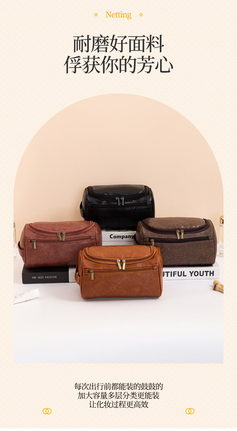 Portable Waterproof Hanging Toiletry Bag for Travel & Cosmetics