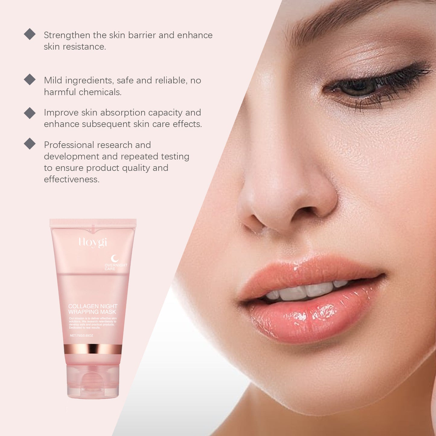 Collagen Overnight Peel Off Facial Mask | Deep Hydration & Glow
