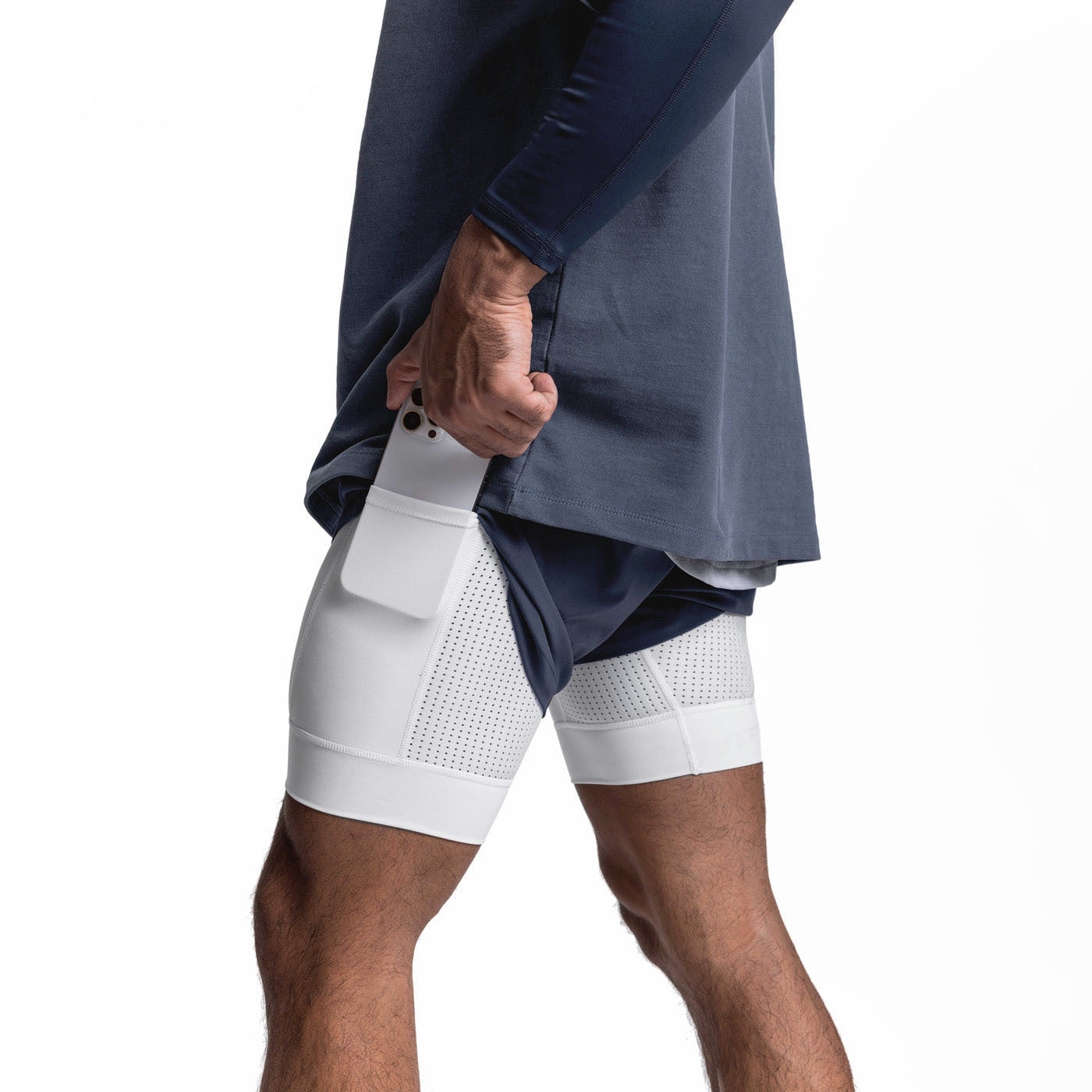 Men's 2-in-1 Running Shorts | Breathable Double Layer Fitness Gear
