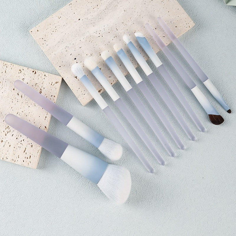 10-Piece Makeup Brush Set | Blush, Powder & Eyeshadow Brushes