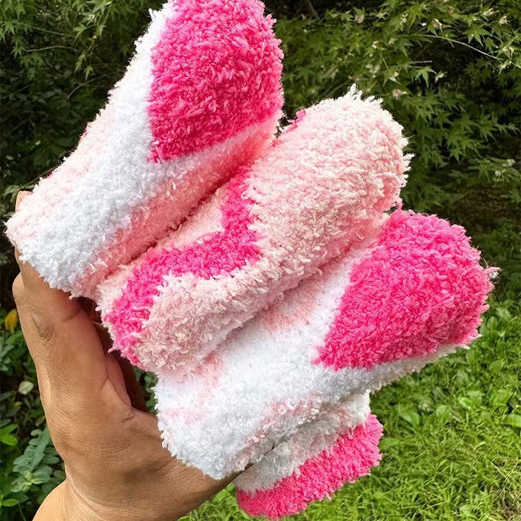 Cozy Heart-Shaped Floor Socks for Women | Warm & Non-Shedding