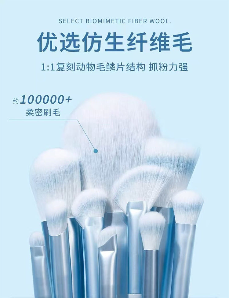 10-Piece Makeup Brush Set | Versatile Cosmetic Tools for Flawless Looks