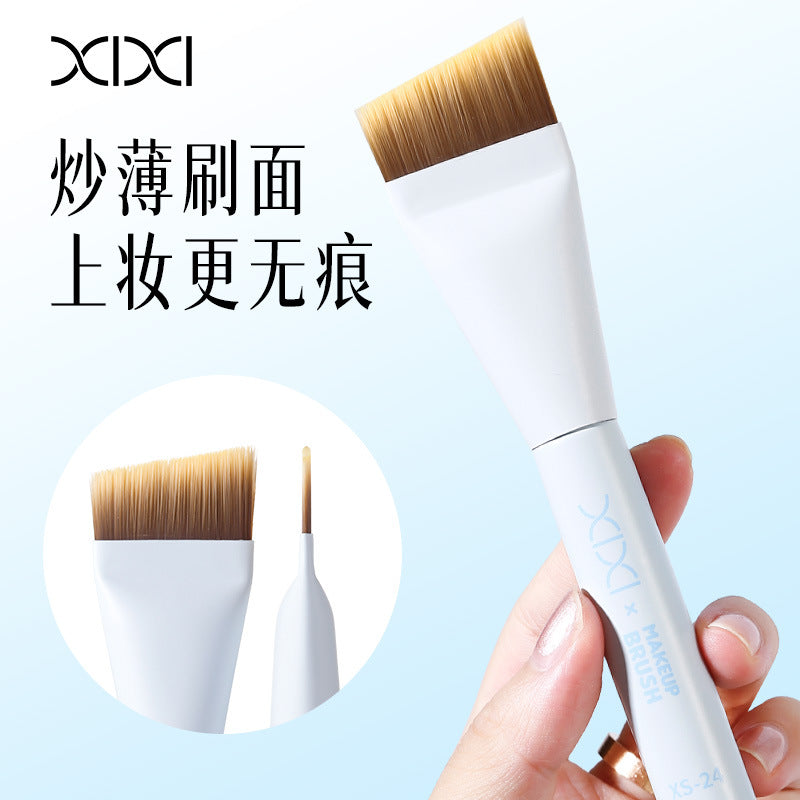 Ultra-Thin Flat Foundation Brush | Precision Makeup Beauty Tool