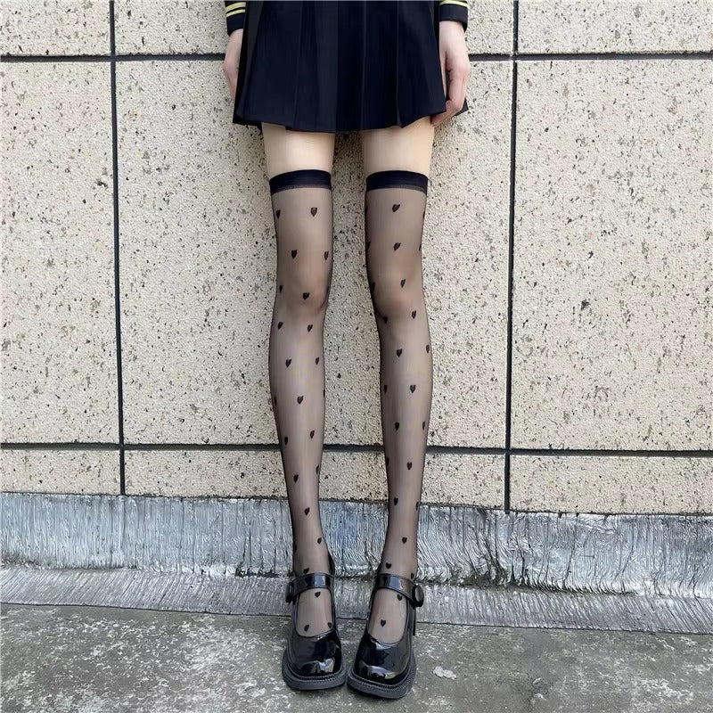 Elegant Long Over-The-Knee Silk Stockings for Women | Seductive Style