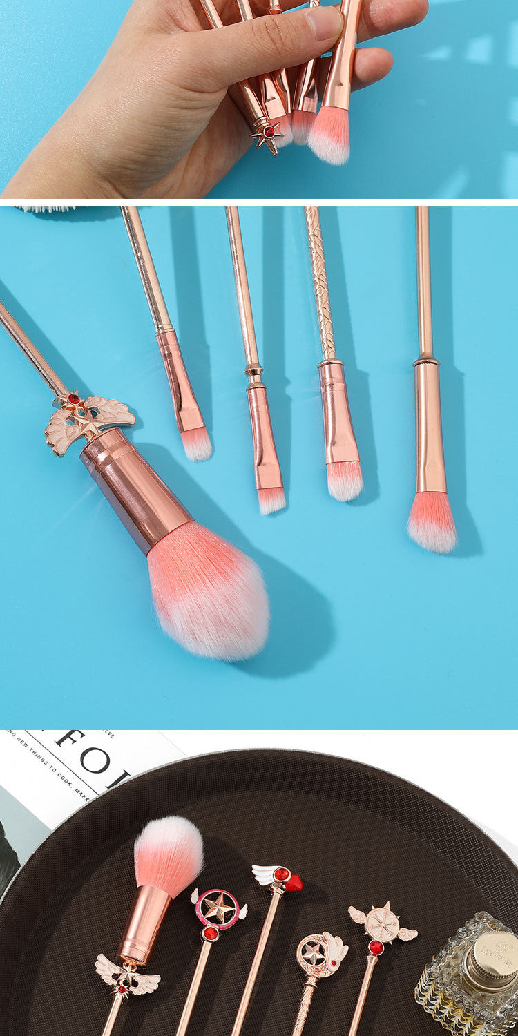 Sakura Makeup Tool Set | Sparkling Eyeshadow & Brush Variety