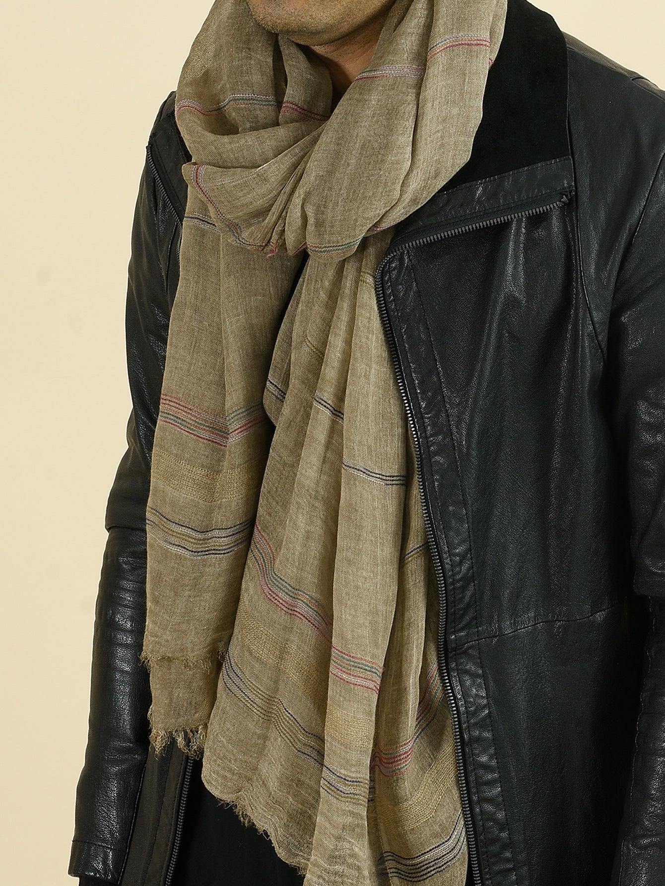 Unisex Winter Scarf | Fashionable Cotton and Linen Shawl