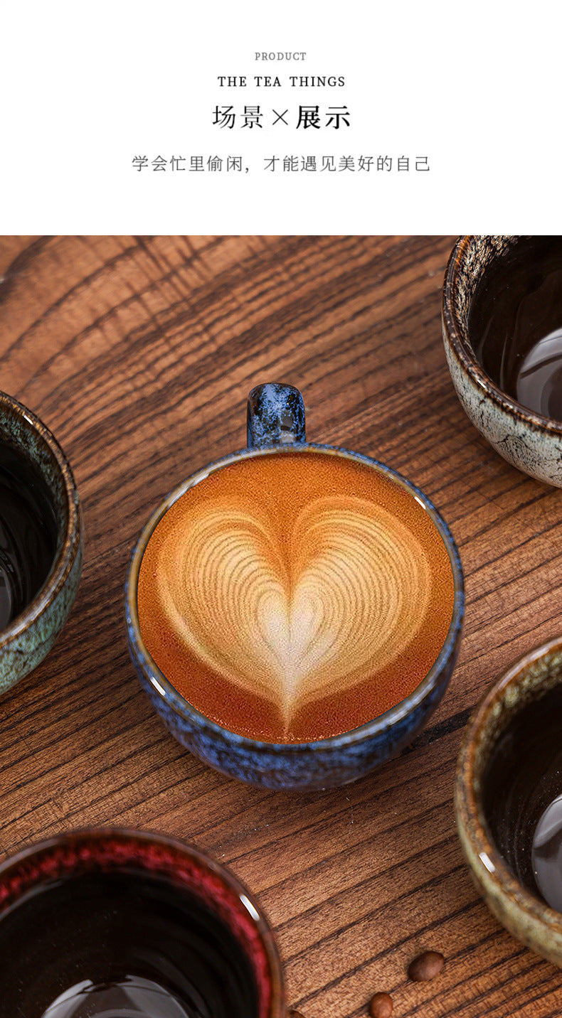 Taza de café de cerámica estilo japonés | Vajilla ecológica