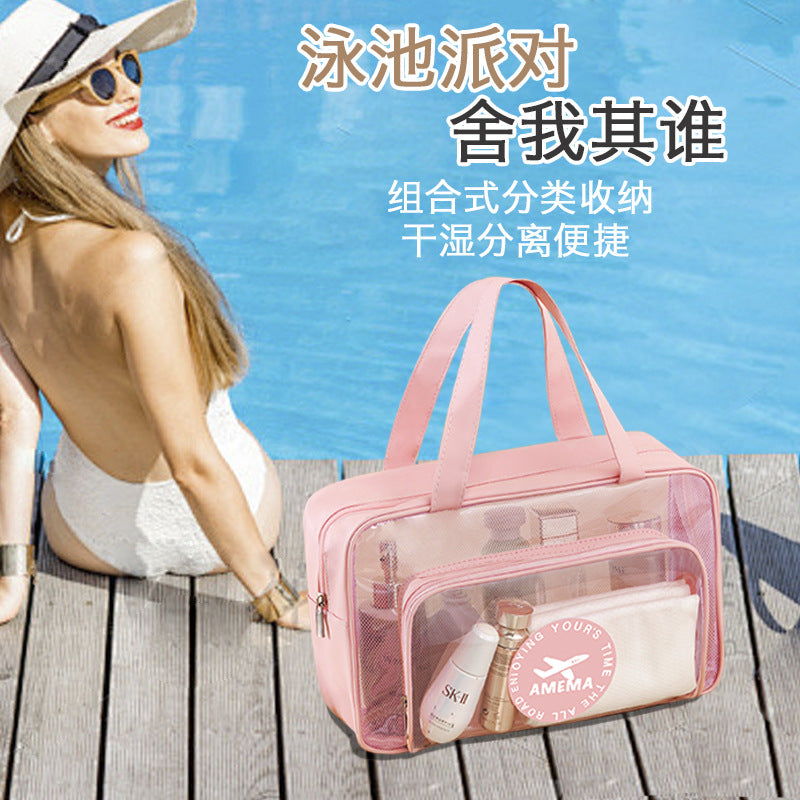 Waterproof Portable PVC Wash Bag for Fitness and Travel