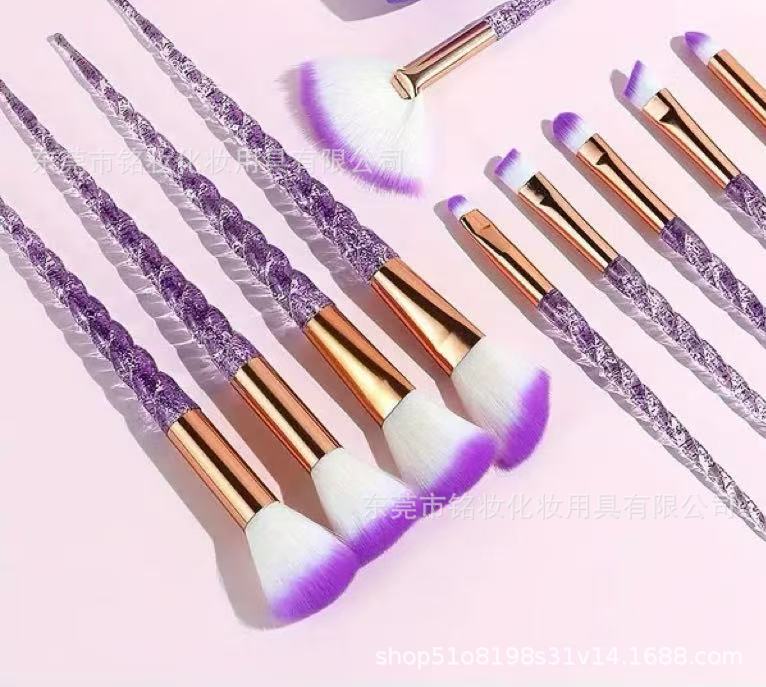 10 Pcs Unicorn Makeup Brush Set | Multifunctional Beauty Tools