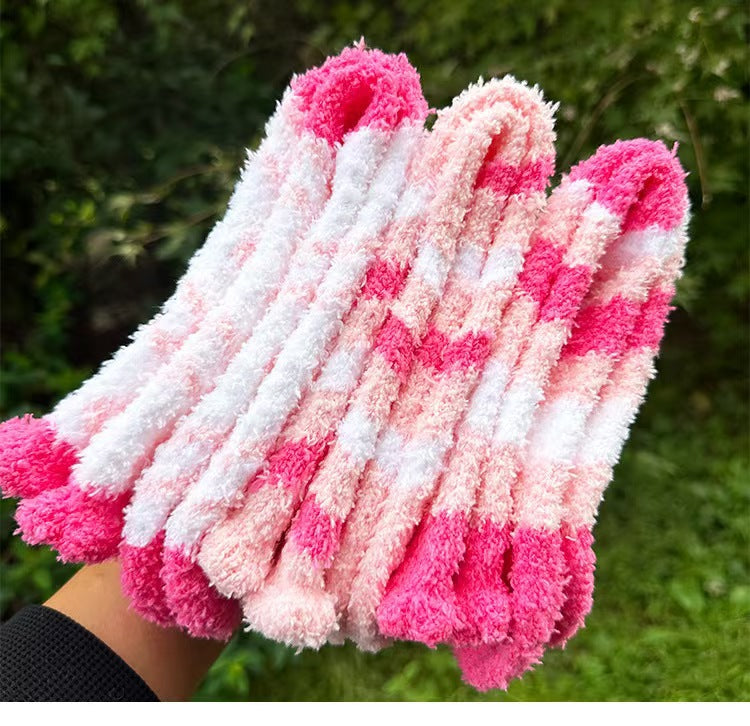 Cozy Heart-Shaped Floor Socks for Women | Warm & Non-Shedding