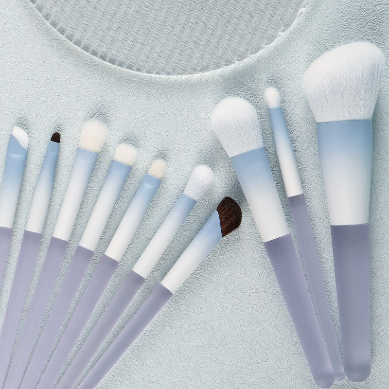 10-Piece Makeup Brush Set | Blush, Powder & Eyeshadow Brushes