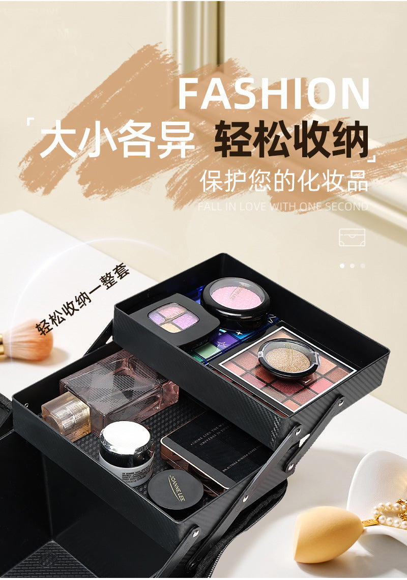 Stylish Large Capacity Makeup Brush Set Cosmetic Storage Bag