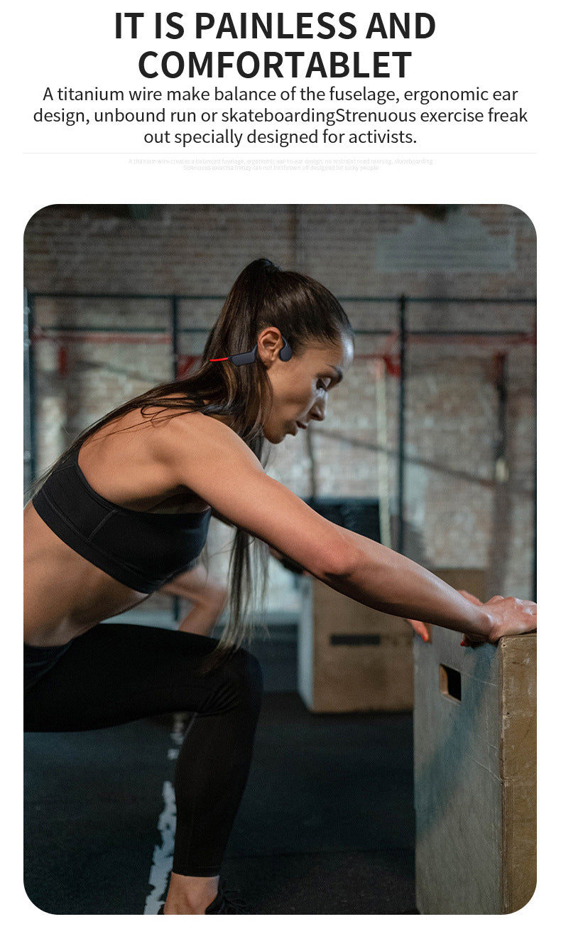 Bluetooth Bone Conduction Earphones | Waterproof MP3 Headphones
