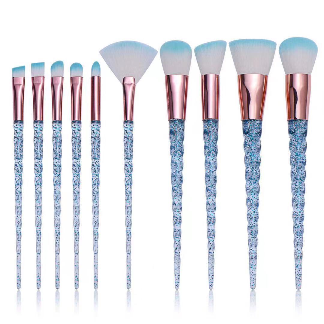 10 Pcs Unicorn Makeup Brush Set | Multifunctional Beauty Tools