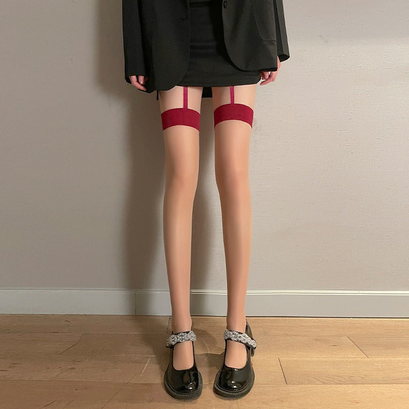 Elegant Long Over-The-Knee Silk Stockings for Women | Seductive Style