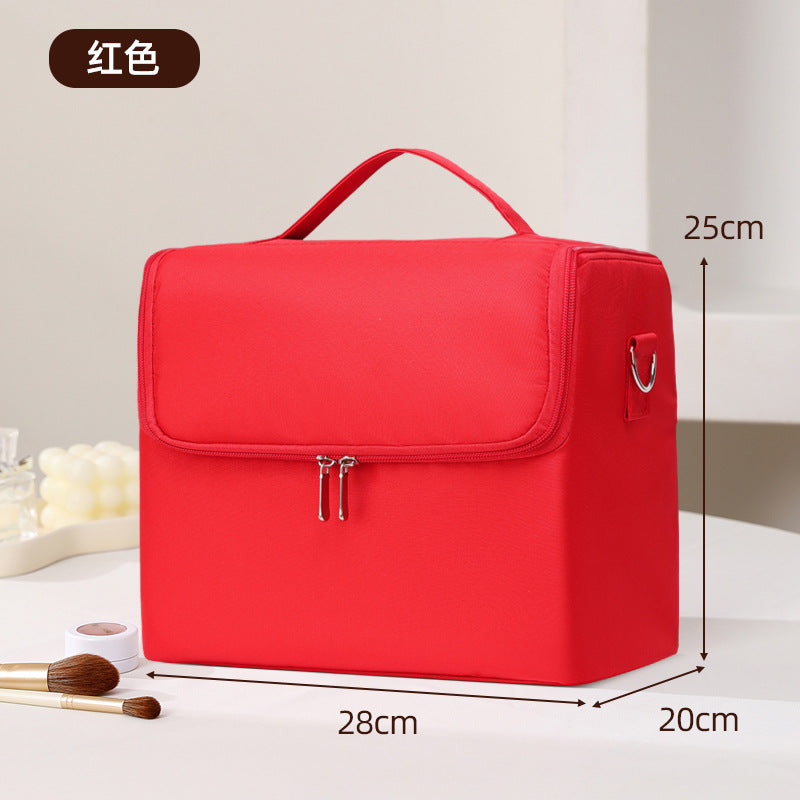 Stylish Large Capacity Makeup Brush Set Cosmetic Storage Bag